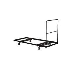 Alamont Black Folding Table Dolly for 30"W x 72"D Rectangular Folding Tables