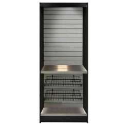 Alternative view of All State Manufacturing ASMMS 272-KS Micromarket Stand with Stainless Slats