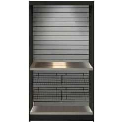 All State Manufacturing ASMMS 362-KS Micromarket Stand with Stainless Slats
