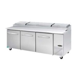 KOOL-IT KPT-93-3 Pizza Prep Table-Three Section  30.8cu.ft Capacity